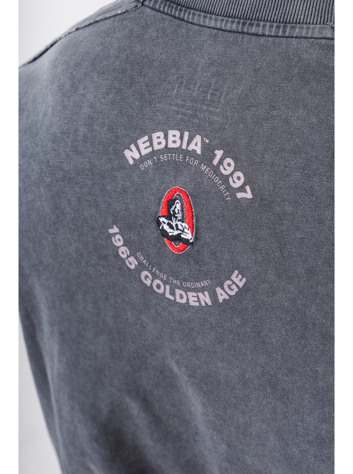 Washed oversized tričko GOLDEN AGE 790 M, black