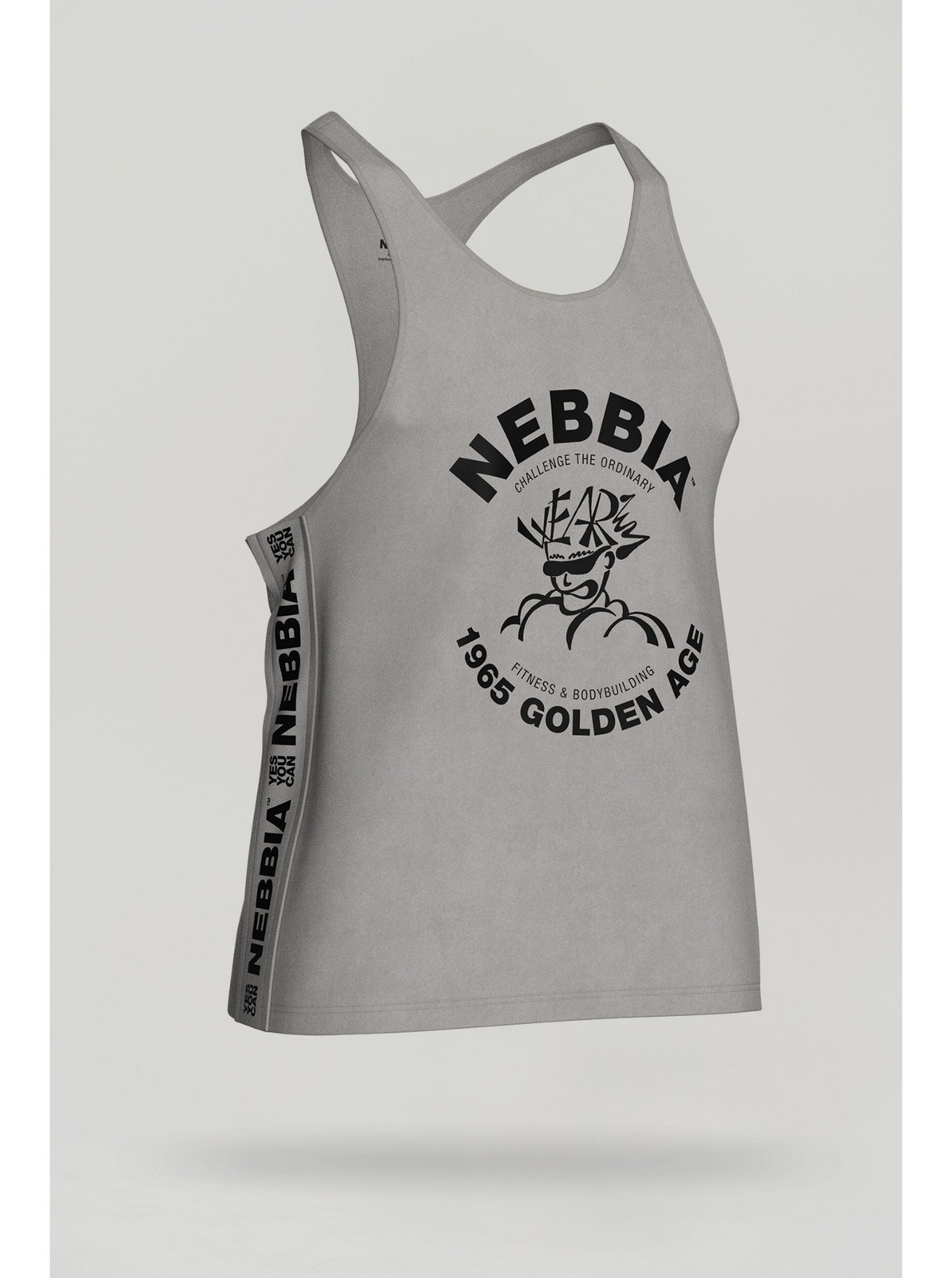 Washed muscle back stringer GOLDEN AGE 791 M,light grey
