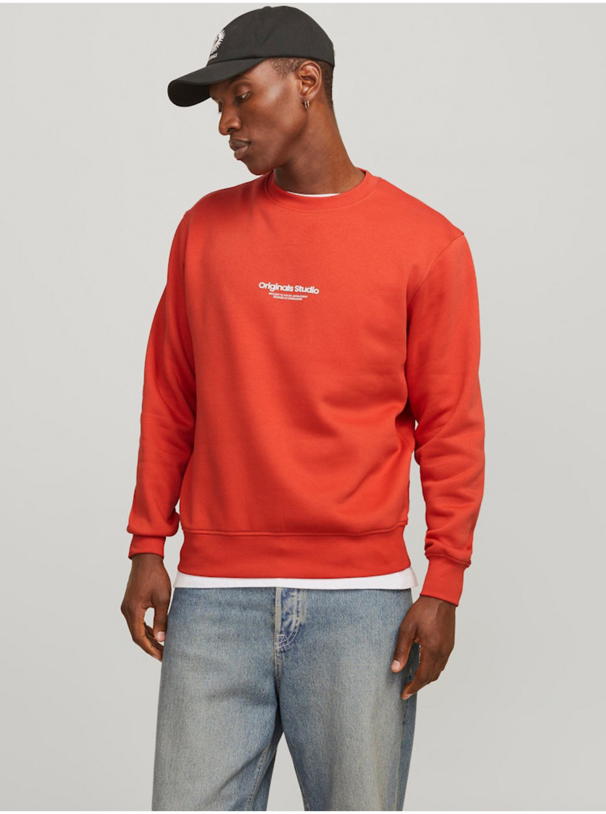 Oranžová pánska mikina Jack & Jones Vesterbro
