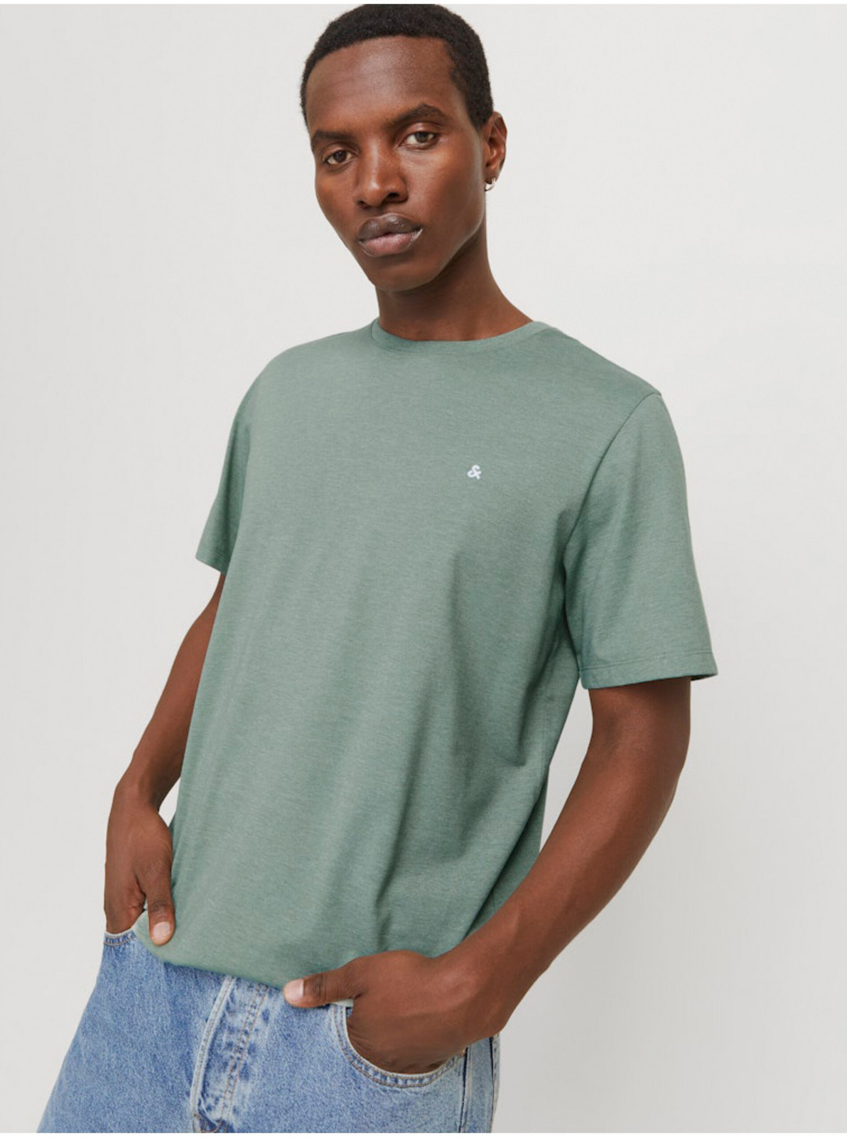Zelené pánske tričko Jack & Jones Paulos
