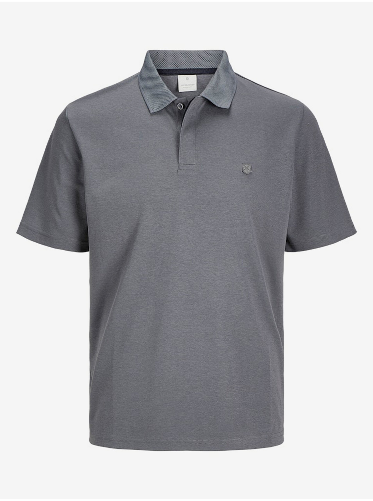 Sivé pánske polo tričko Jack & Jones Crodney