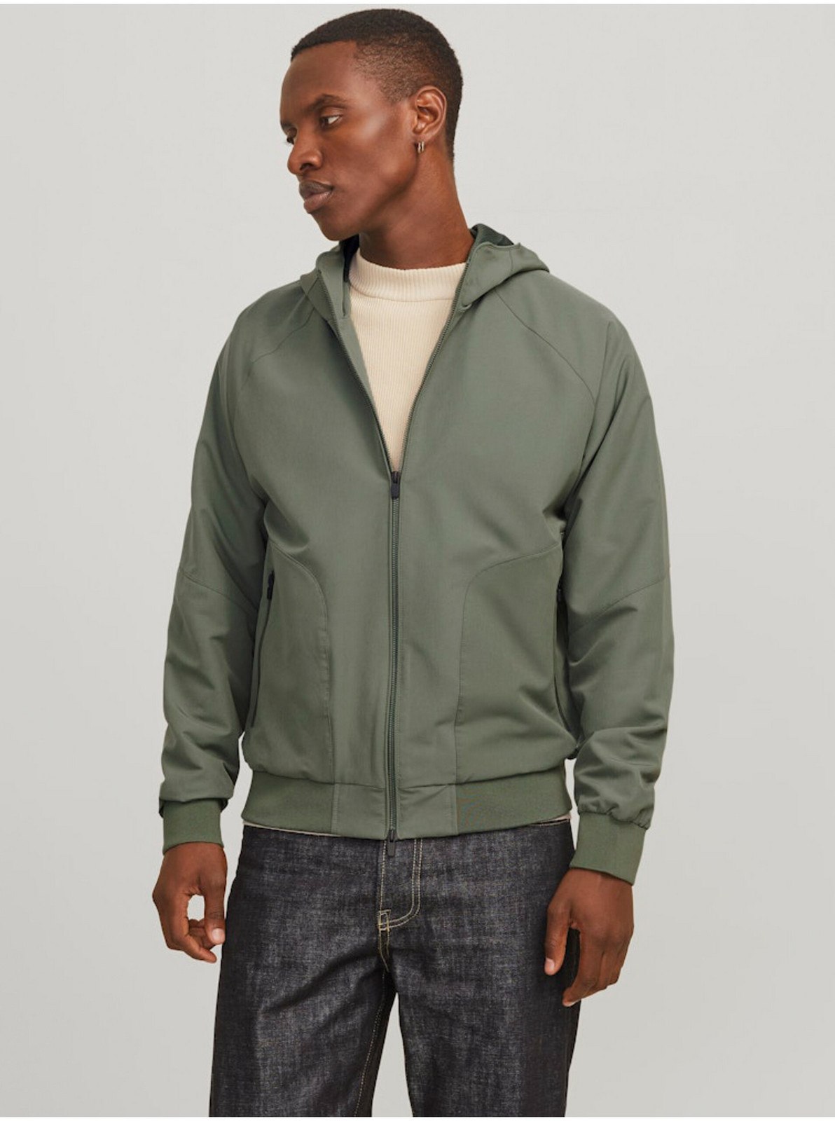 Zelená pánska bunda Jack & Jones Perfect