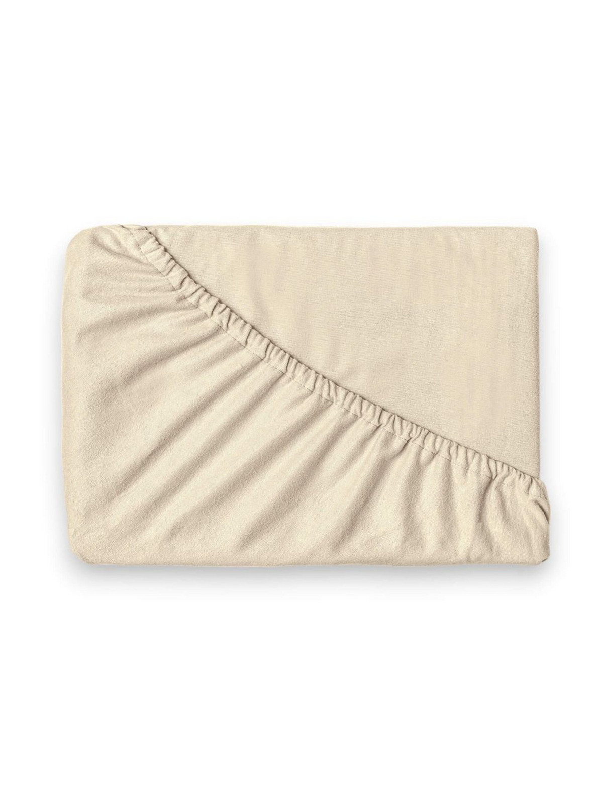 Flanelové napínacie prestieradlo 200x200cm svetlo béžové