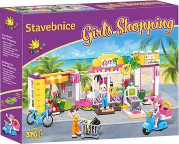 Kids World Stavebnica Girls Shopping 376 ks