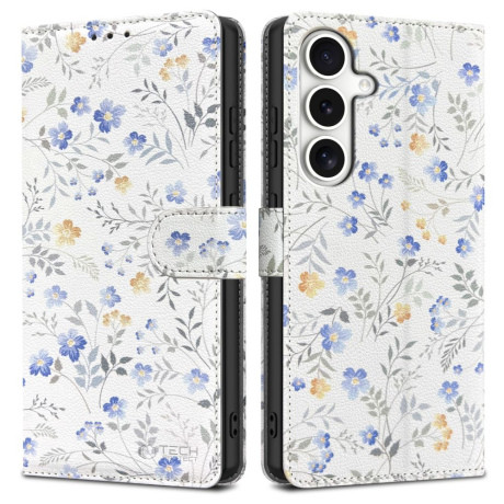 Tech-Protect Wallet knižkové puzdro na Samsung Galaxy S25, spring flowers