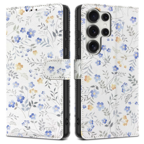Tech-Protect Wallet knižkové puzdro na Samsung Galaxy S25 Ultra, spring flowers