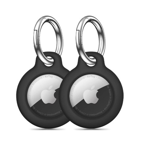 Tech-Protect Rough kryt na Apple AirTag 2ks, čierny