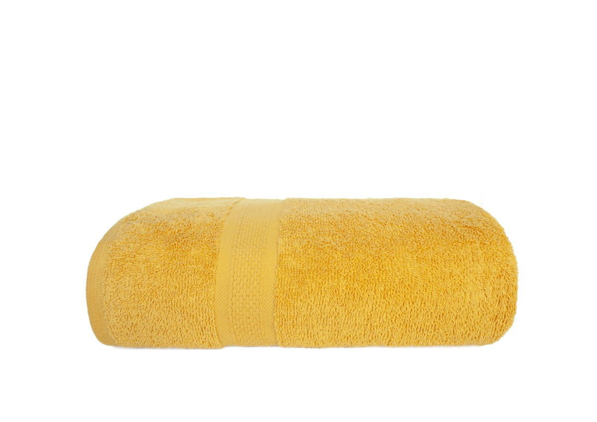 Bavlněný froté ručník LEO 50x90 cm žlutý