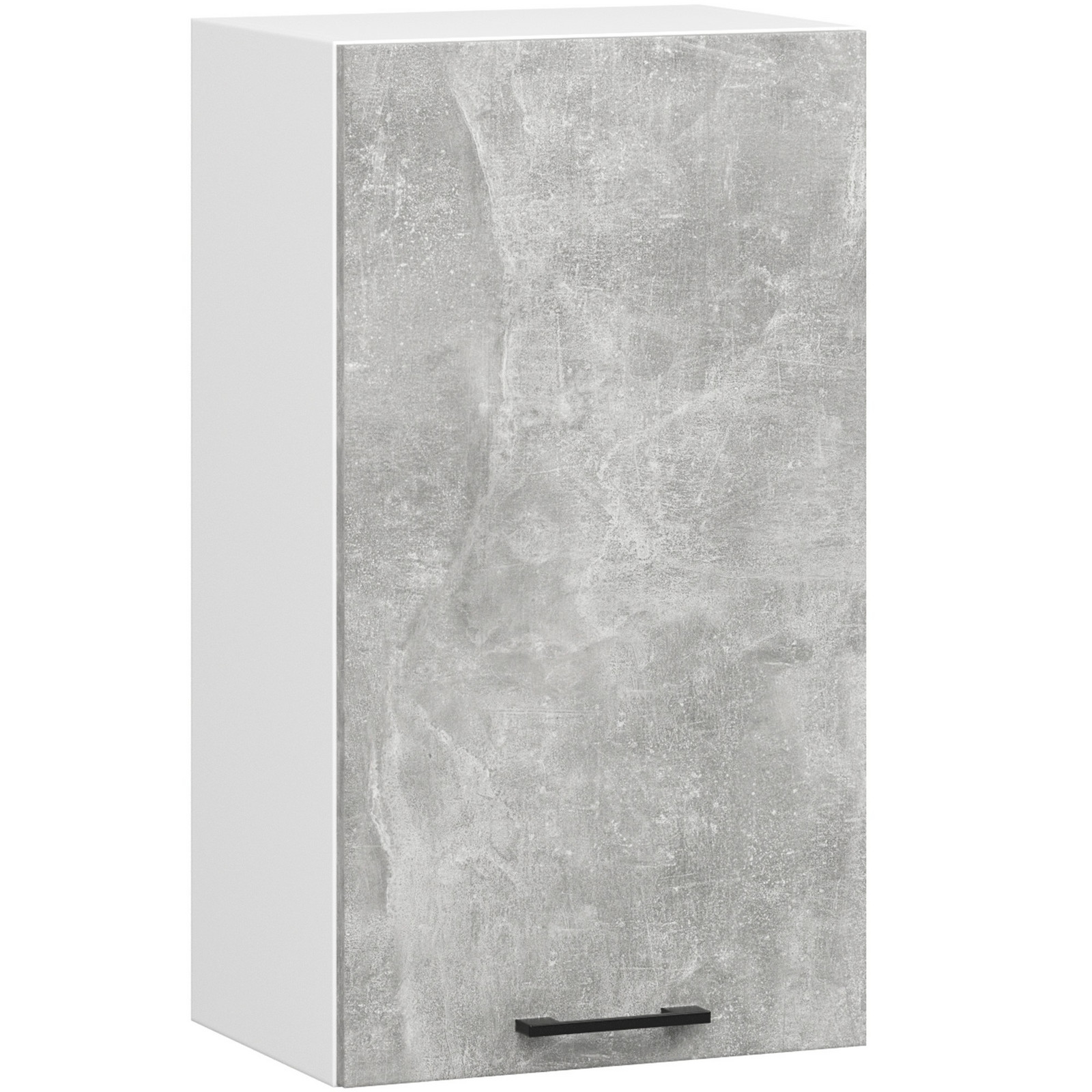 Závěsná kuchyňská skříňka OLIVIE 40x72 cm matná bílá/beton