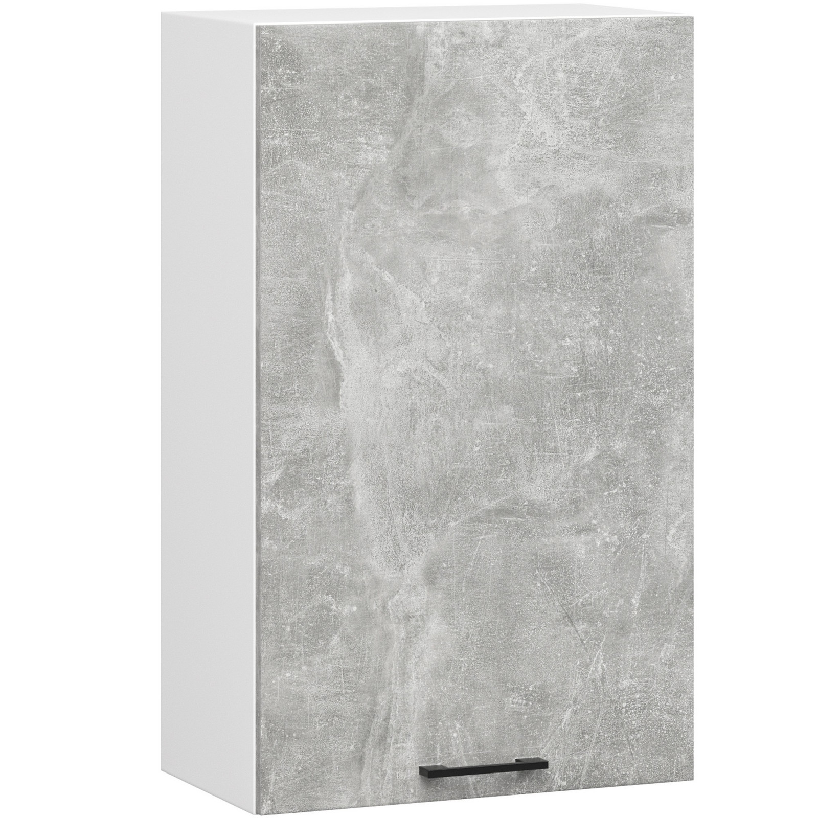 Závěsná kuchyňská skříňka OLIVIE 50x72 cm matná bílá/beton