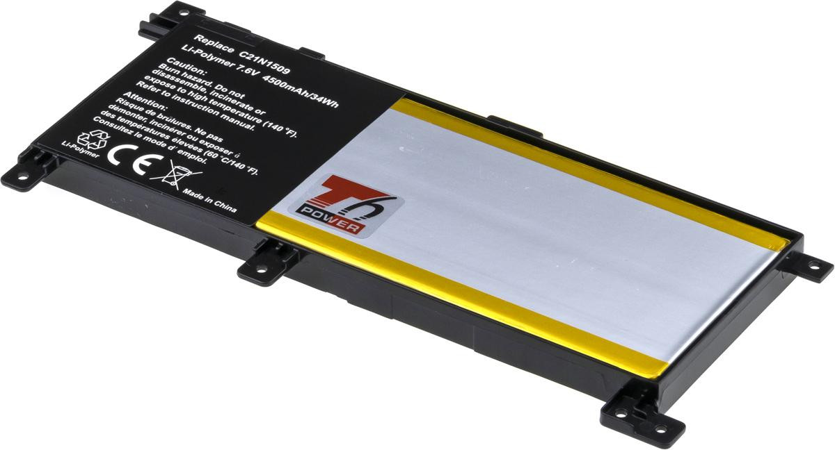 Batéria T6 Power Asus X556, F556, A556, K556, R519, R558, 4500mAh, 34Wh, 2cell, Li-pol