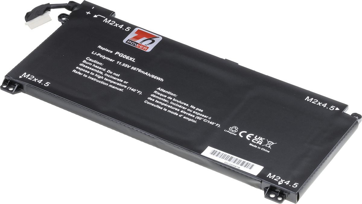 Batéria T6 Power HP Omen 15-dh0000, Omen 15-dh1000, 5676mAh, 66Wh, 6cell, Li-pol