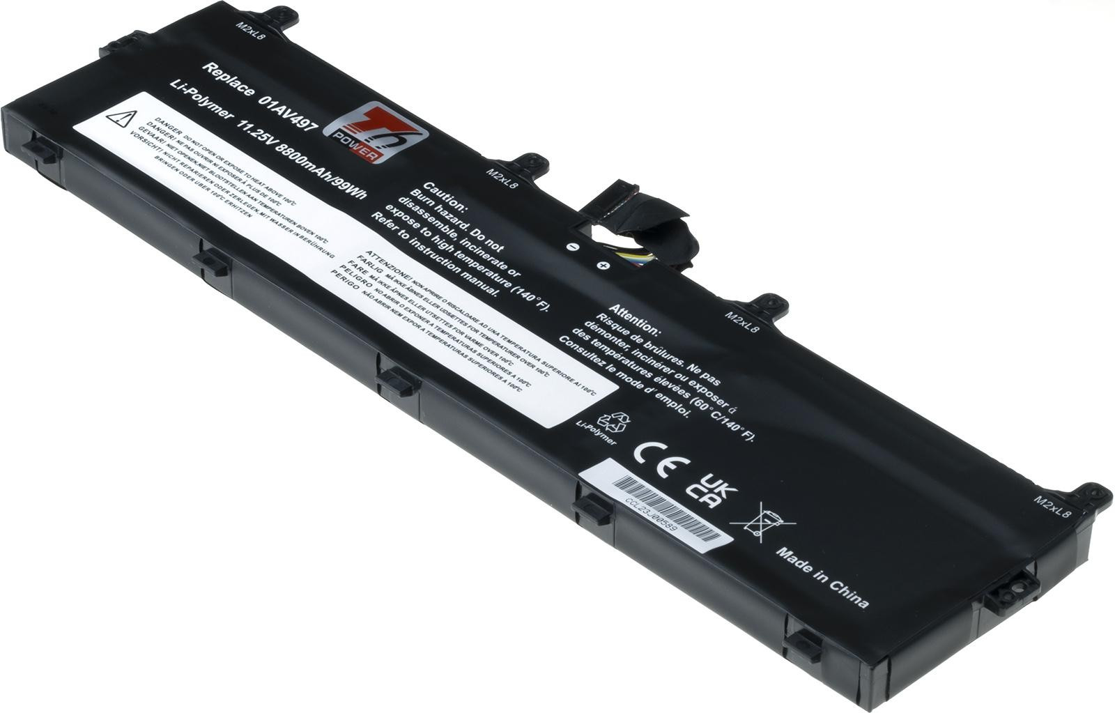 Batéria T6 Power Lenovo ThinkPad P72, ThinkPad P73, 8800mAh, 99Wh, 6cell, Li-Pol