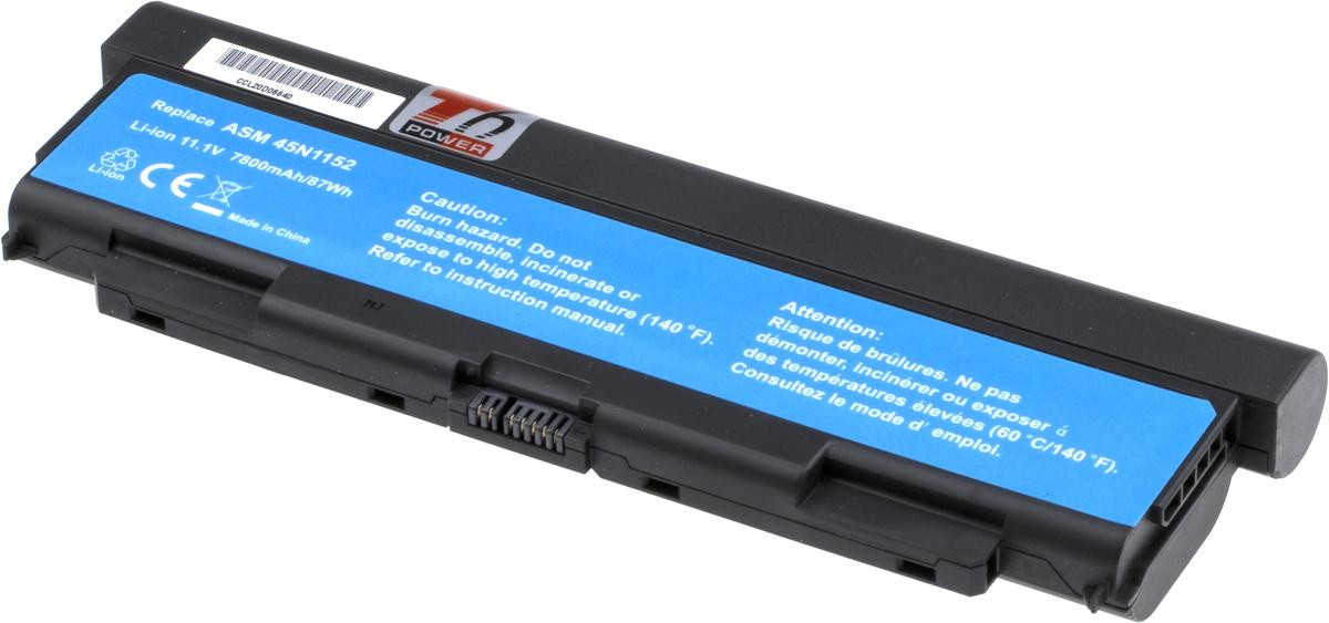 Batéria T6 Power Lenovo ThinkPad T440p, T540p, W540, L440, L540 séria, 7800mAh, 87Wh, 9cell