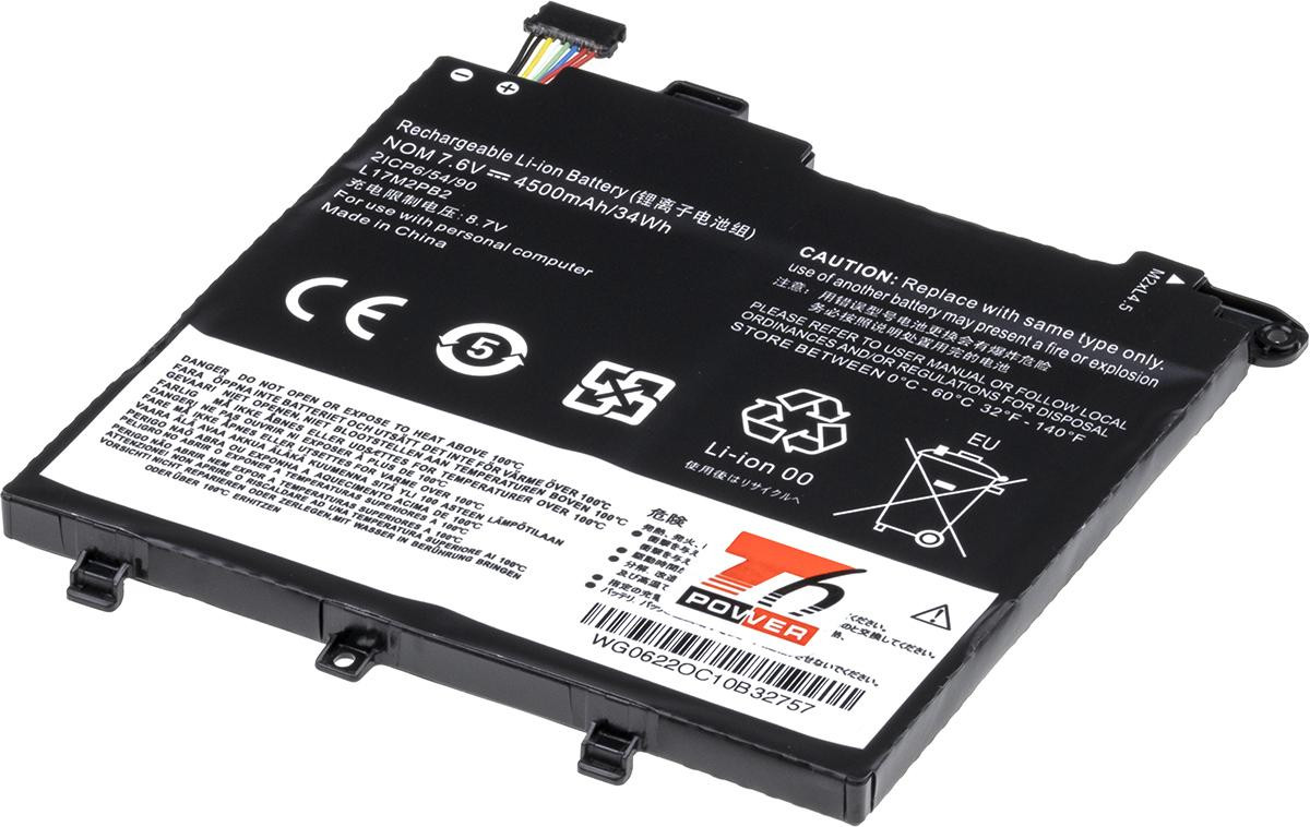 Batéria T6 Power Lenovo V330-14IKB, V330-14ARR, V130-14IKB, 4500mAh, 34Wh, 2cell, Li-pol