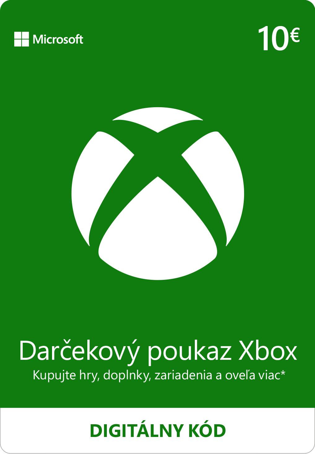 ESD XBOX - Darčeková karta Xbox 10 EUR