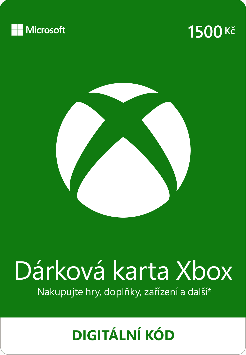 ESD XBOX - Darčeková karta Xbox 1500 Kč