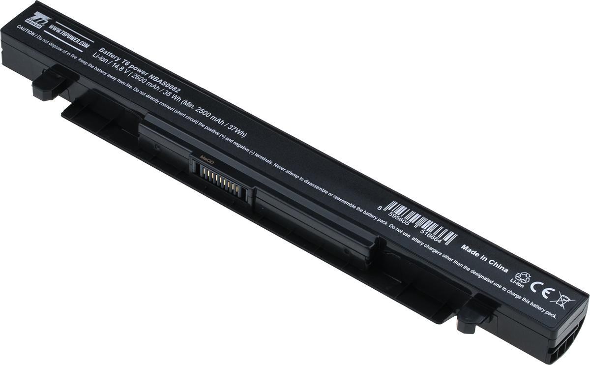 Batéria T6 Power Asus X450, X550, X552, A450, A550, F450, F550, F552, R510, 2600mAh, 38Wh, 4cell