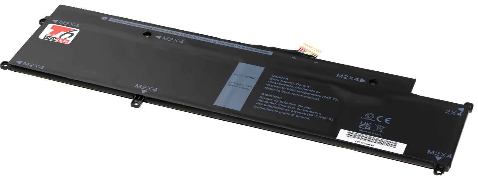 Batéria T6 Power Dell Latitude 13 7370, 4200mAh, 32Wh, 4cell, Li-pol