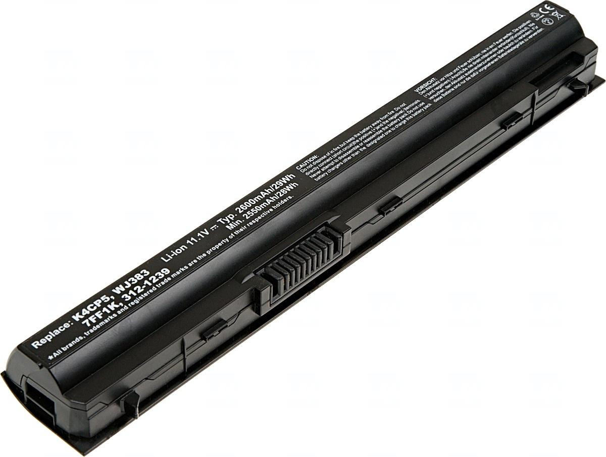 Batéria T6 Power Dell Latitude E6220, E6230, E6320, E6330, E6430s, 2600mAh, 29Wh, 3cell