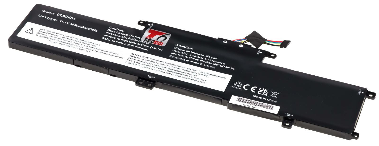 Batéria T6 Power Lenovo ThinkPad L380, L390, S2 Yoga, 4050mAh, 45Wh, 3cell, Li-Pol