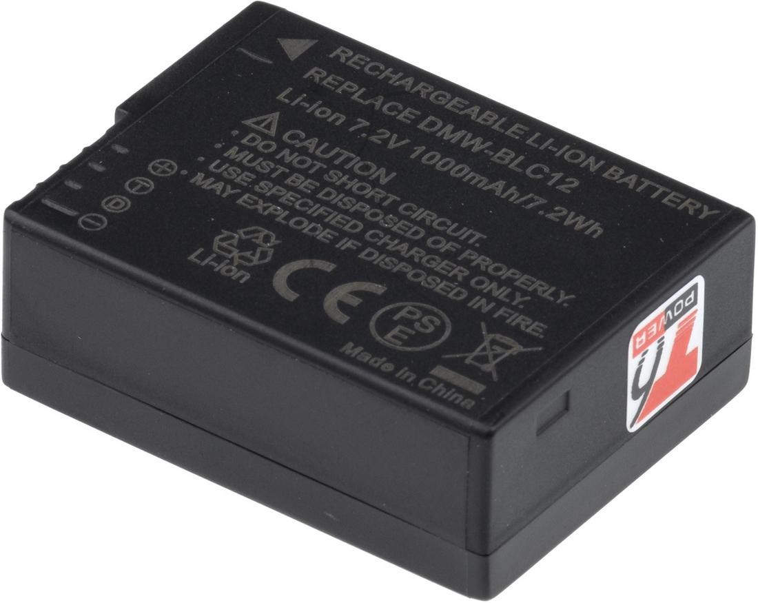 Batéria T6 Power Panasonic DMW-BLC12E, BP-DC12, 1000mAh, 7,2Wh