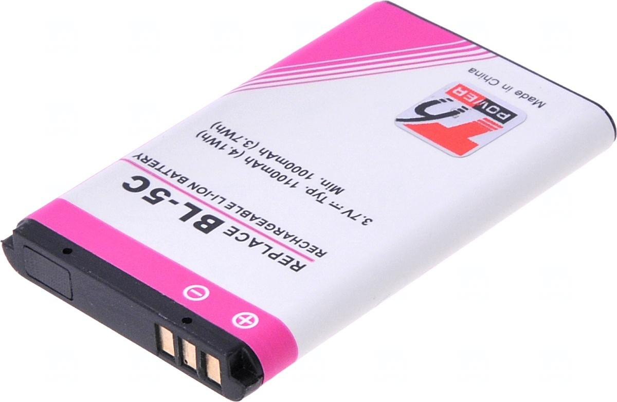 Batéria T6 power Nokia 6300, 6600, 5100, 1100, 3650, 6230, C1-01, C2-01, 1100mAh, 4,1Wh, Li-ion