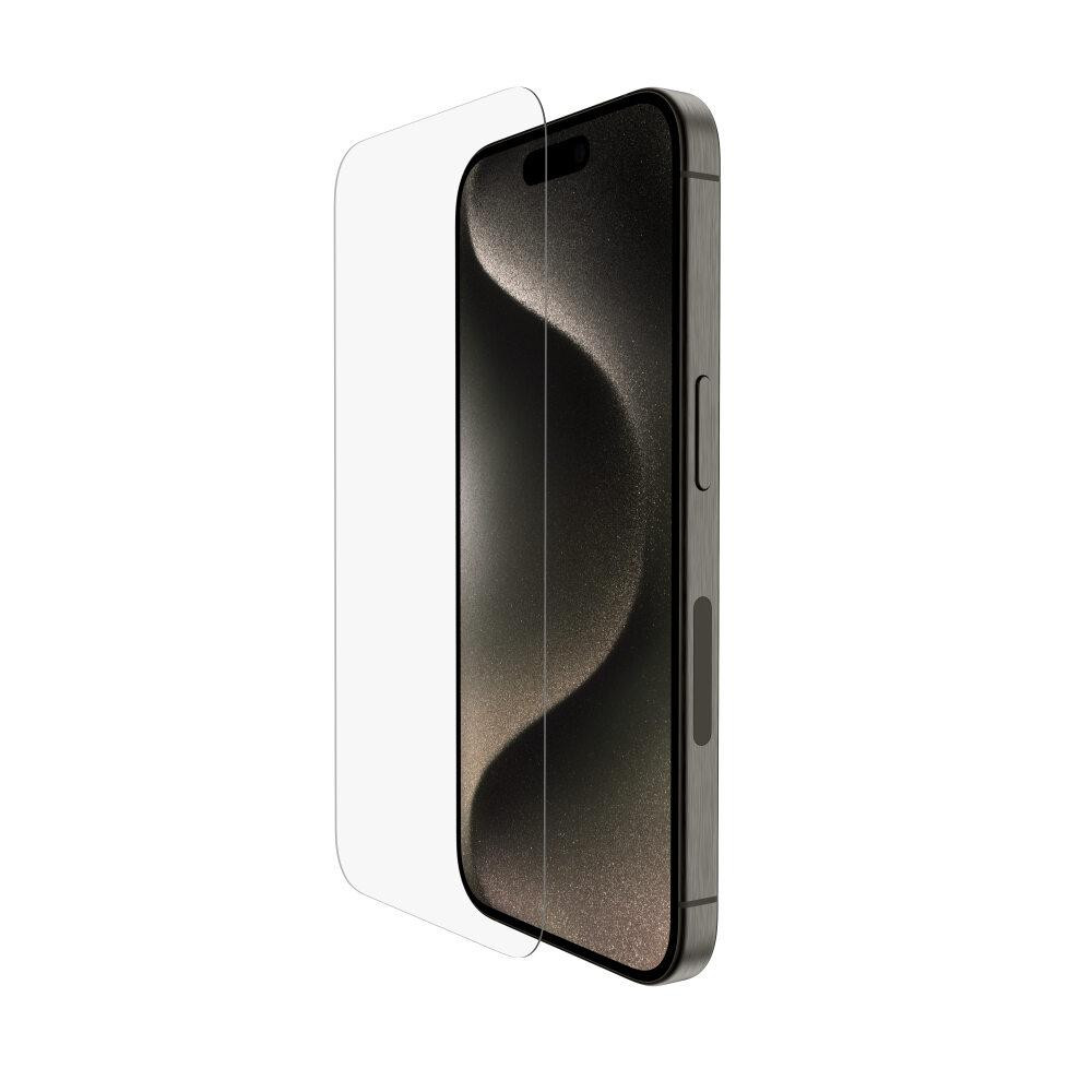 Belkin SCREENFORCE™ TemperedGlass Anti-Microbial ochranné sklo pre iPhone iPhone 15 Pro
