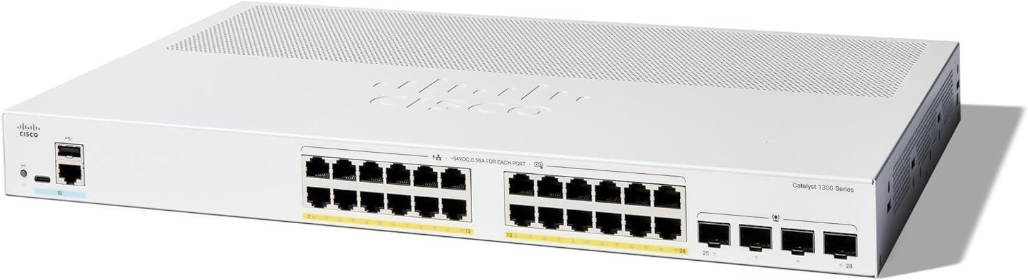 Cisco Catalyst switch C1300-24FP-4G (24xGbE, 4xSFP, 24xPoE+, 375W)