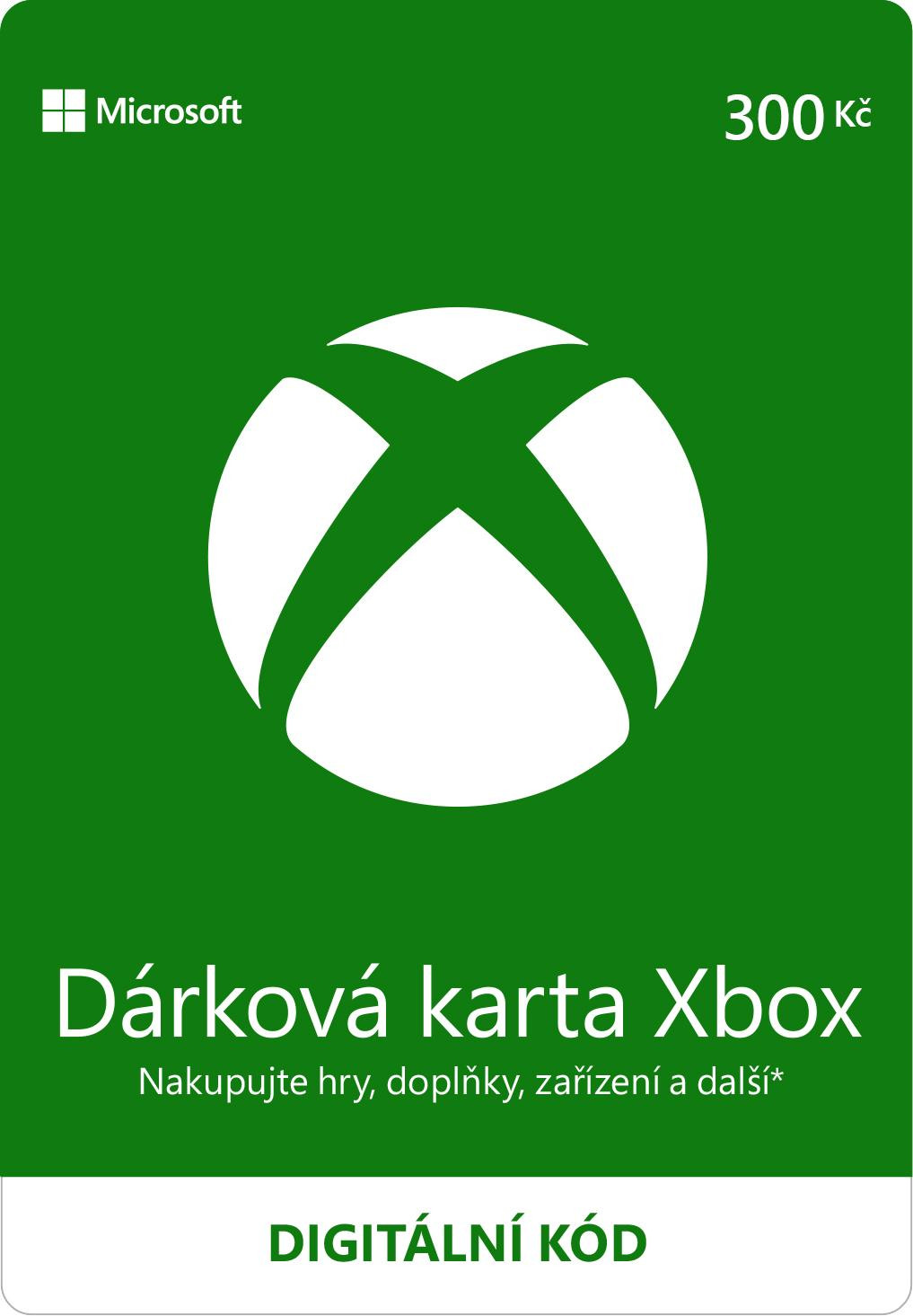ESD XBOX - Darčeková karta Xbox 300 Kč