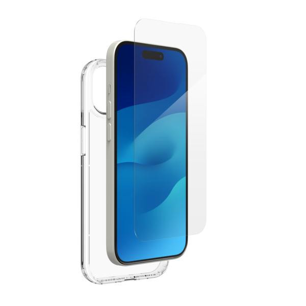 InvisibleShield Elite 360 ° sklo + kryt iPhone 15 - priehľadný