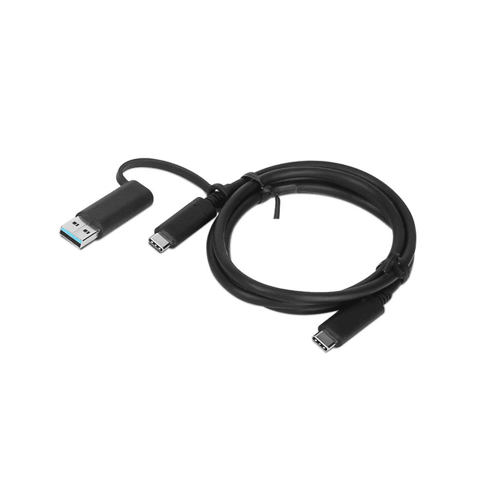 Lenovo kábel USB-C/USB-A+USB-C Hybrid 1m