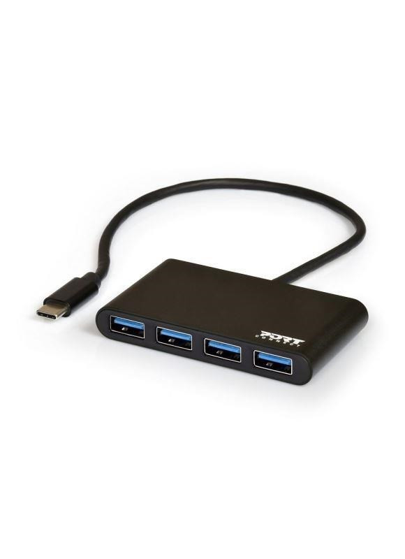 PORT húb USB-C s portami 4x USB 3.0