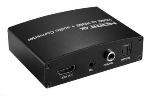 PREMIUMCORD HDMI 4K Audio extraktor s oddelením audia na stereo jack, SPDIF Toslink, RCA