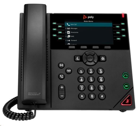 Poly VVX 450 12linkový IP telefón s podporou technológie PoE