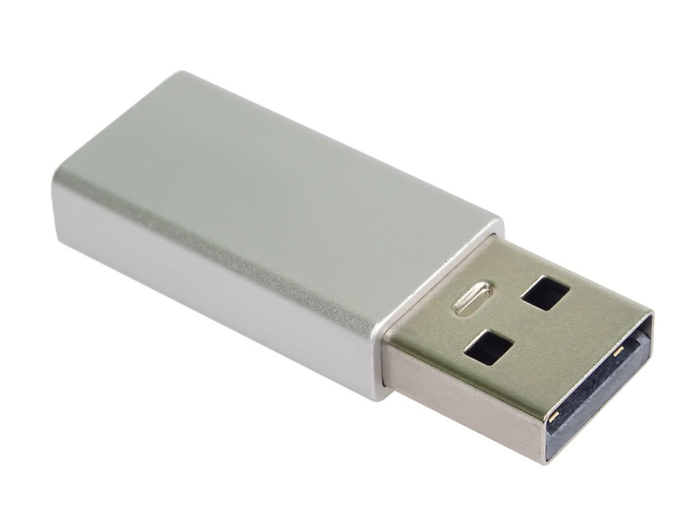 PremiumCord Adaptér USB-C na USB-A 2.0, strieborná