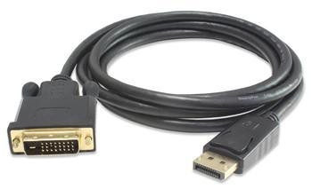 PremiumCord DisplayPort na DVI kábel 5m, tieň. M/M