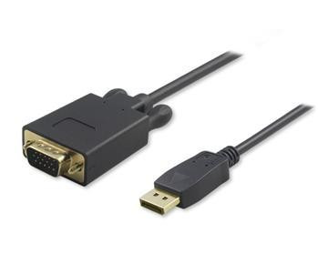 PremiumCord DisplayPort na VGA kábel 2m M/M