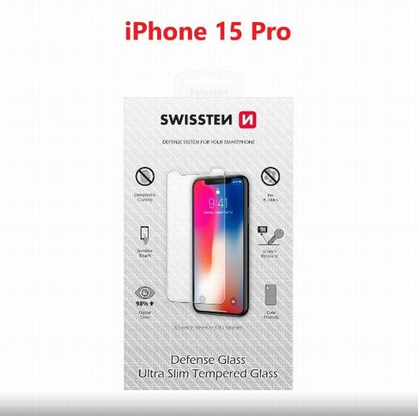 SWISSTEN OCHRANNÉ SKLO APPLE IPHONE 15 PRE RE 2,5D