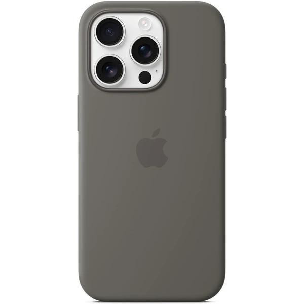 iPhone 16 Pre Max Silicone Case with MS - Stone Gr