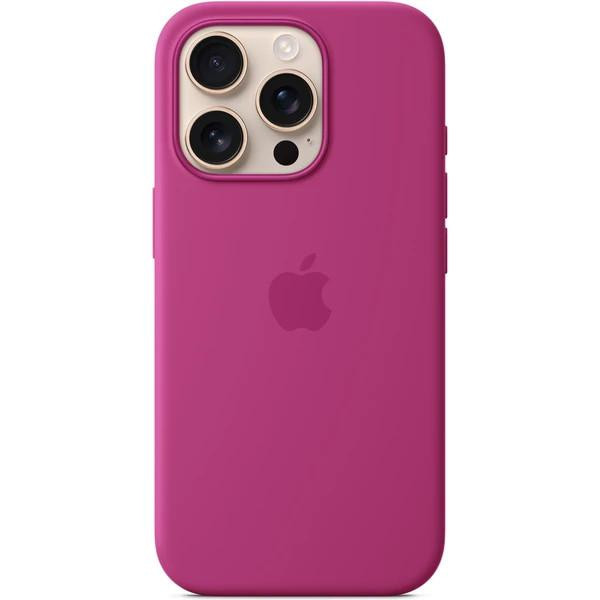 iPhone 16 Pre Silicone Case with MS - Fuchsia