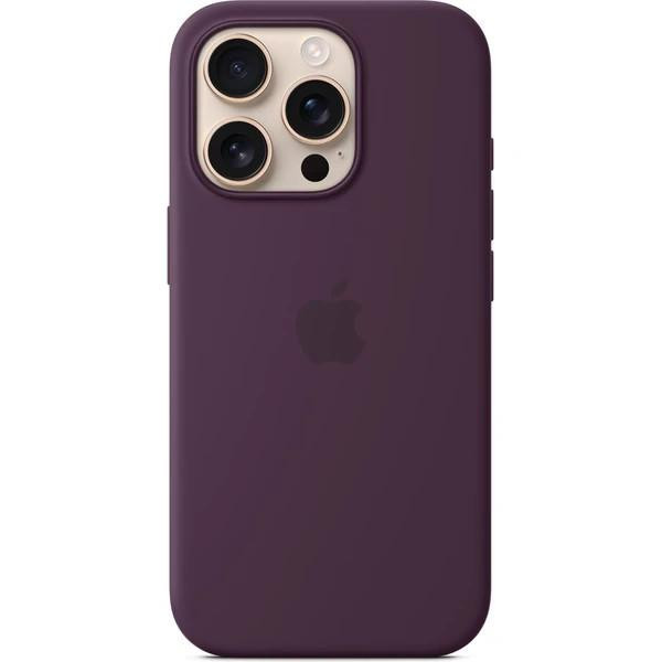 iPhone 16 Pre Silicone Case with MS - Plum