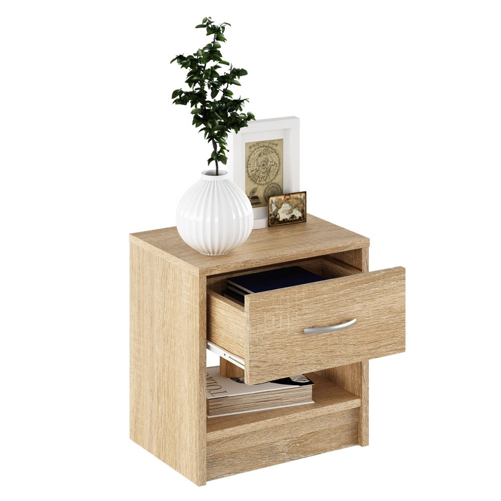 KONDELA Nea 2 New nočný stolík dub sonoma