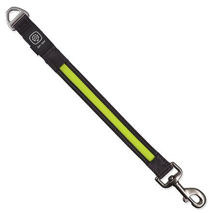Vodítko Dog Fantasy USB LED nylonový přepínací svítící zelené 2,5x39cm