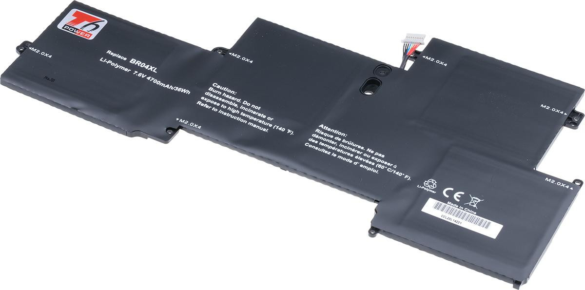 Batéria T6 Power HP EliteBook Folio 1020 G1, 1030 G1, 4700mAh, 36Wh, 4cell, Li-pol