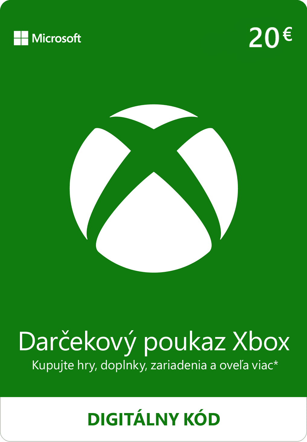 ESD XBOX - Darčeková karta Xbox 20 EUR