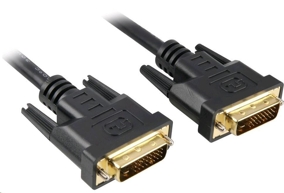 PREMIUMCORD Kábel DVI - DVI prepojovací 10m (DVI-D, M/M, dual link)