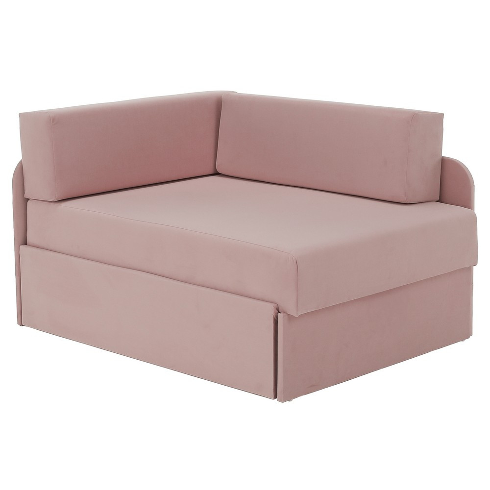 KONDELA Montes Uni rozkladacie kreslo s úložným priestorom ružová