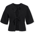 Kabáty Object  Noos Julla Parvi 2/4 Cardigan - Black