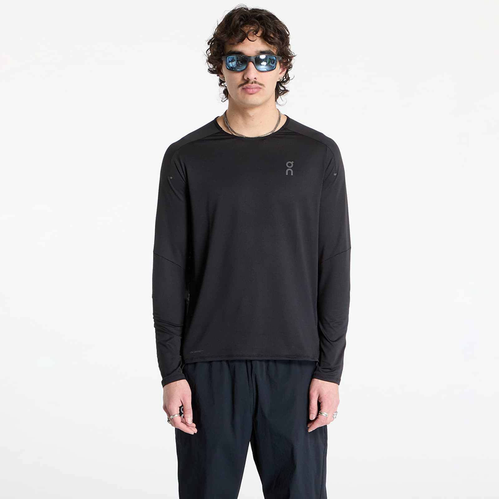 Tričko On Performance Long Sleeve Tee Black/ Eclipse S